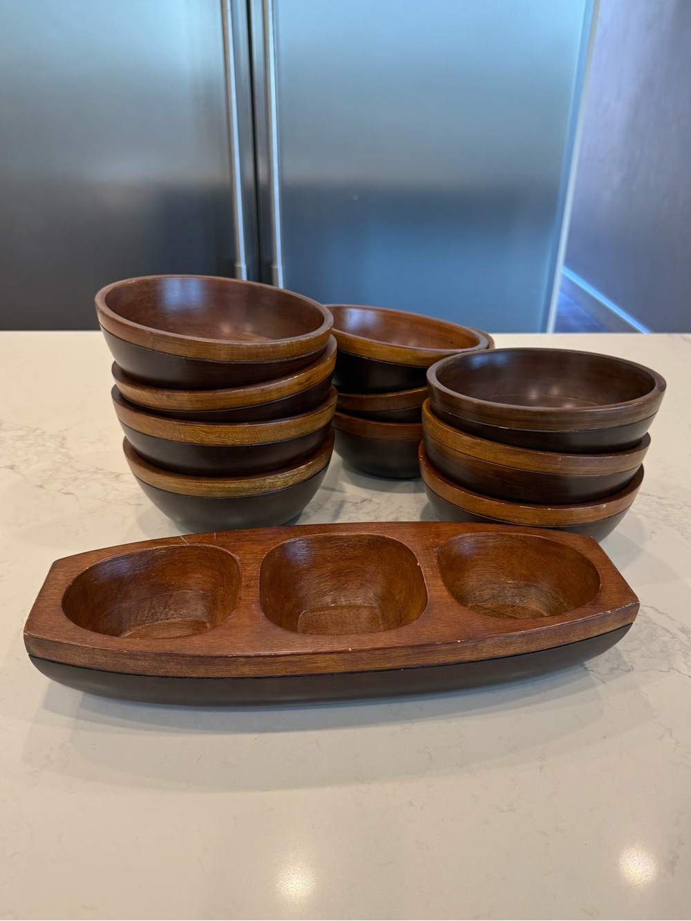 Set of Wooden Salad Bowls - Pottery Barn